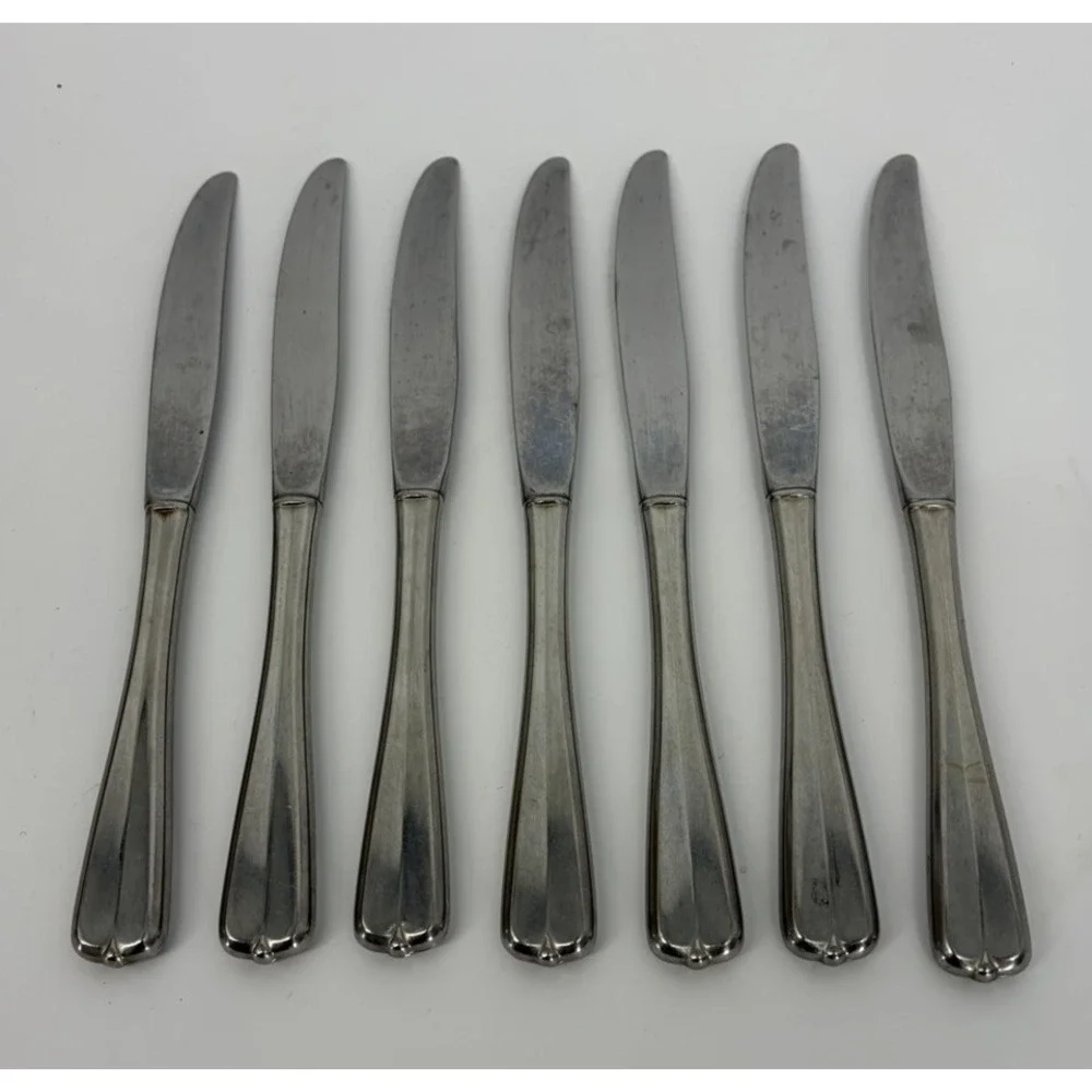 Oneida USA Gala Impulse Dinner Knives Set of 7 Stainless Steel Flatware 9